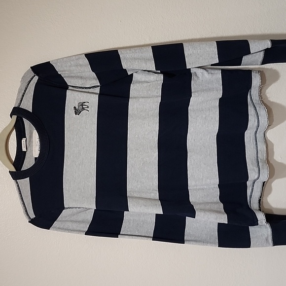 Abercrombie & Fitch Rugby Shirt Long Sleeved Stripes Embroidered Logo size XL - Picture 1 of 7